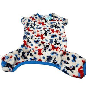 Frisco Scandinavian Woodland Dog Cat Cozy Plush Fleece PJ's - XL